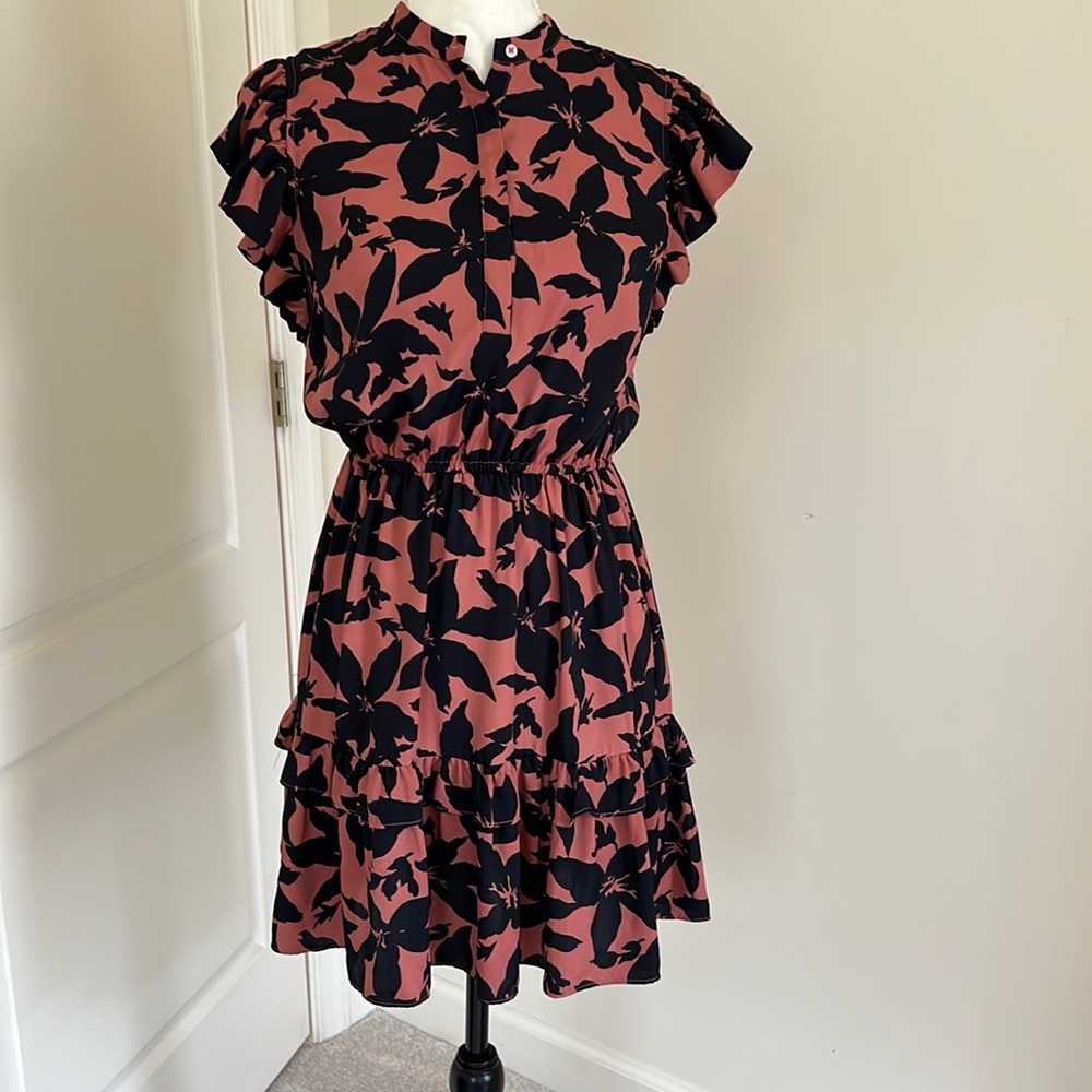 Joie pink and navy Dress Size Small